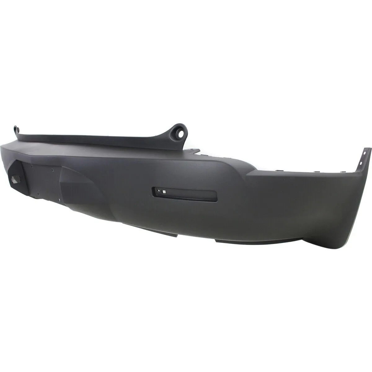 Chevrolet Traverse Bumper Rear Single Exhaust Textured Without Sensor Hole CAPA Certified 2009-2012