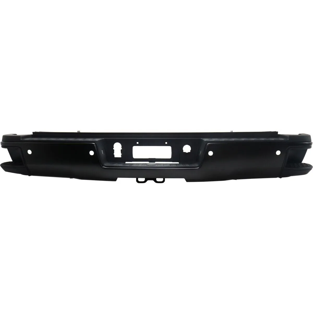 Chevy Silverado Pickup 2500 Bumper Rear Assembly Black Paint-to-Match With Sensor 2015-2019