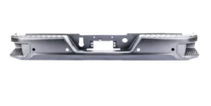 GMC Pickup Denali 1500/Pickup Sierra 1500 Bumper Rear Assembly Black Paint-to-Match With blind Spot Brackets (face Bar/pad/inserts/outer Support Brackets/blind Spot/sensor)/single Exhaust 2019-2025