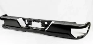 Chevy Silverado Pickup 1500 LMTD Bumper Rear Assembly Steel Without Blind Spot Brackets (face Bar/pad/inserts/outer Support Brackets/chrome Exhaust Bezels/license) With DUAL Exhaust Without Sensor 2022
