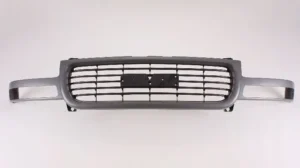GMC Sierra Pickup 1999-2002/Yukon 2000-2005/Yukon XL 2000-2005 Grille Black Horizontal Bars With textured Gray Frame