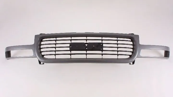 GMC Sierra Pickup 1999-2002/Yukon 2000-2005/Yukon XL 2000-2005 Grille Black Horizontal Bars With textured Gray Frame