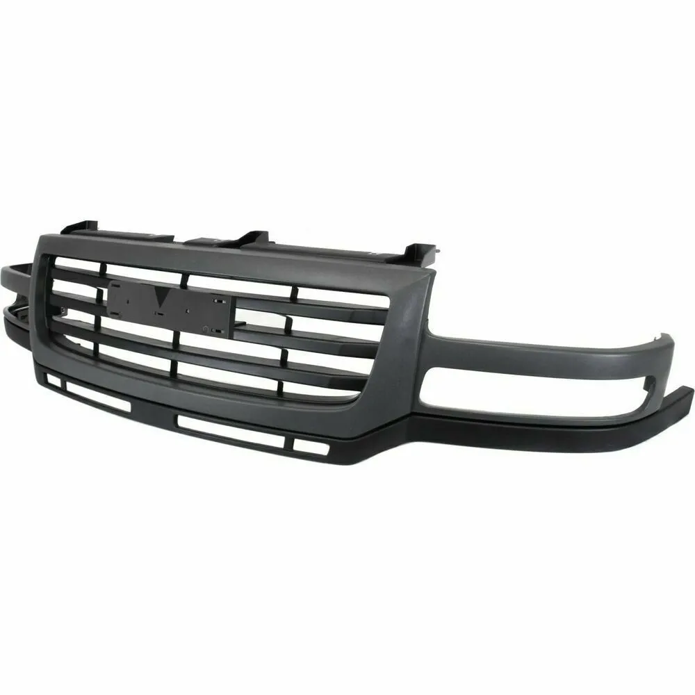 GMC Sierra Pickup Grille Paint-to-Match Black With GRAY Molding 2500HD/3500 | 2003-2007