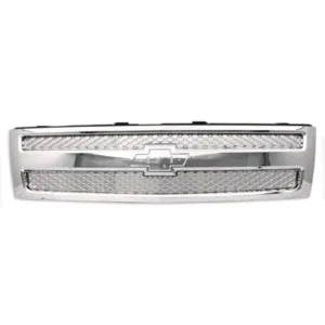 Chevy Silverado Pickup Hybrid Grille Chrome With chrome Frame 2009-2013