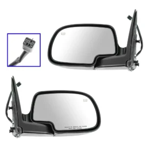 Chevrolet Avalanche Door Mirror Driver Side Power Heated Manual Fold Without Pud Paint-to-Match 2002