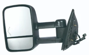 Chevy Silverado Pickup 25-3500 Door Mirror Driver Side Power Heated Textured Trailer Tow TYPE Telescopic With signal Manual Folding 2011-2014