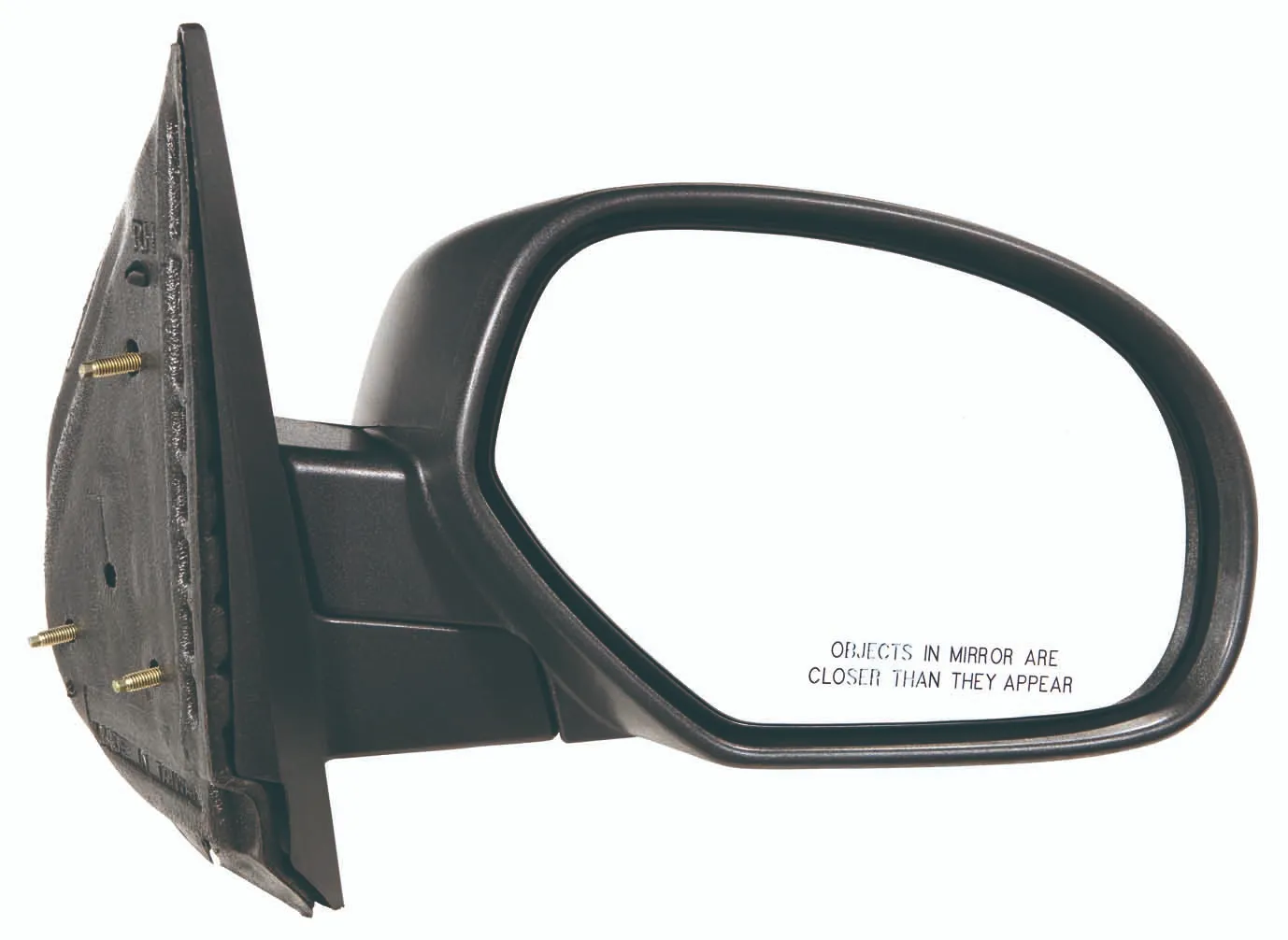 GMC Sierra Pickup Hybrid Door Mirror Passenger Side Manual Folding Textured Black 2009-2013