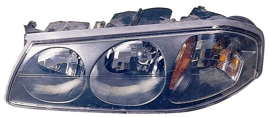 Chevrolet Impala Head Lamp Driver Side Black Bezel With center Bulb Shield 2000-FEB 5TH 2004 High Quality 2000-2004