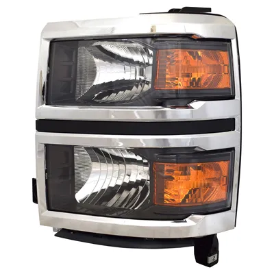 Chevy Silverado Pickup 1500 Head Lamp Driver Side Halogen Chrome Reflector TYPE 2014-2015