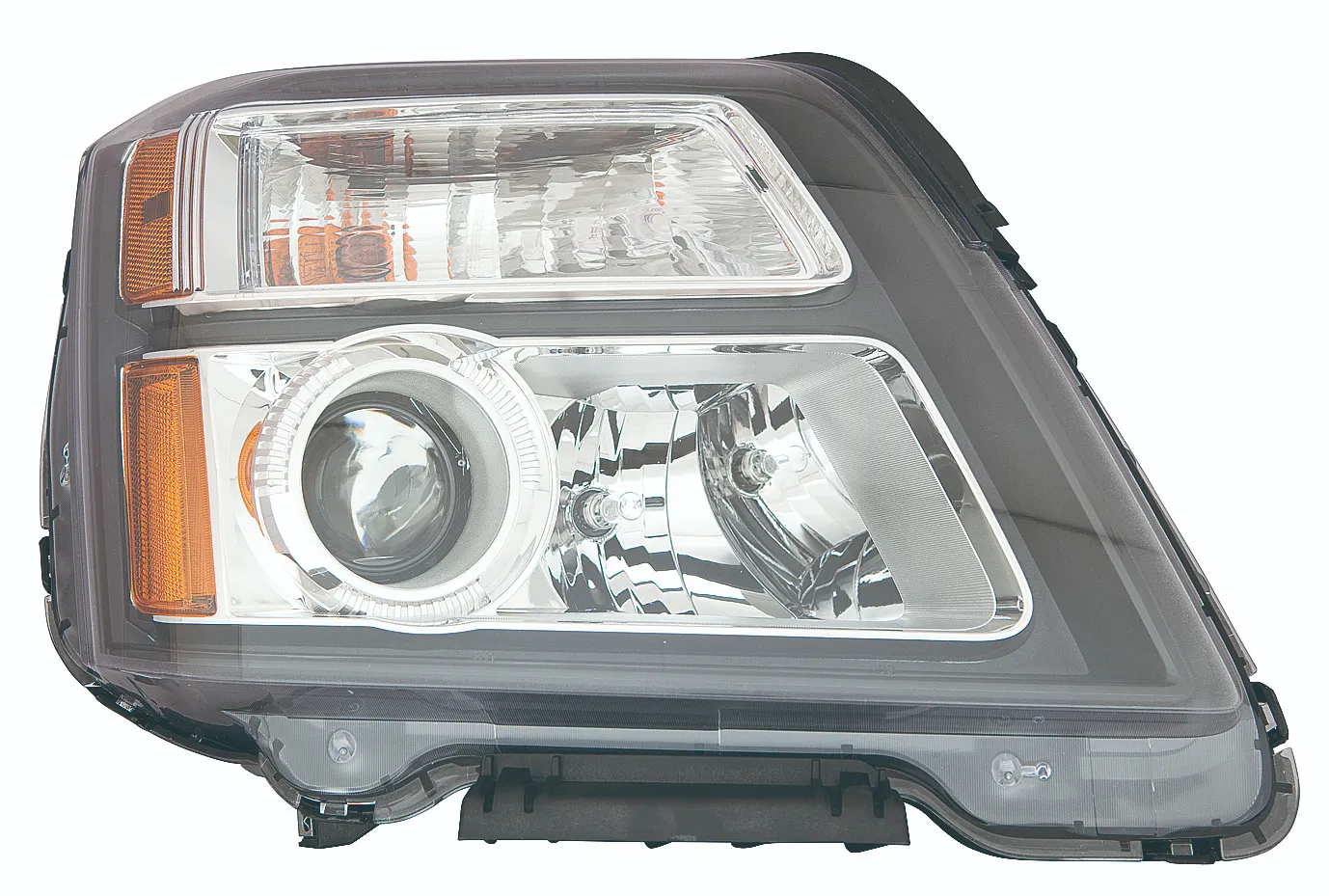 GMC Terrain Head Lamp Driver Side Halogen Denali Model Black Bezel High Quality 2016-2017