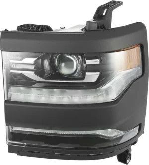 Chevy Silverado Pickup 1500 LD Head Lamp Driver Side LED Paint-to-Match Bezel 2019