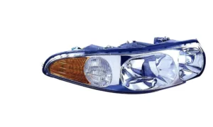 Buick Lesabre Head Lamp Passenger Side Limited Model With fluted High Beam Surface With marker High Quality 2000-2005