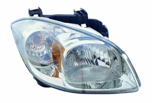Chevrolet Cobalt Head Lamp Passenger Side Smokey Housing With brkt/Clear Lens High Quality 2005-2010