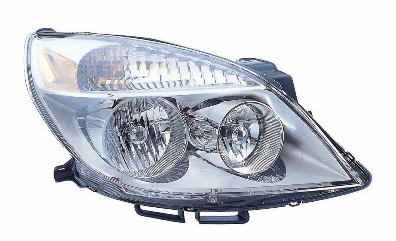 Saturn AURA Head Lamp Passenger Side 1ST Design With BULB Shield For High Beam To 04/11/07 High Quality 2007