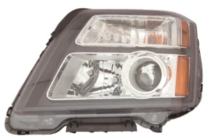 GMC Terrain Head Lamp Passenger Side Halogen Denali Model Black Bezel High Quality 2016-2017
