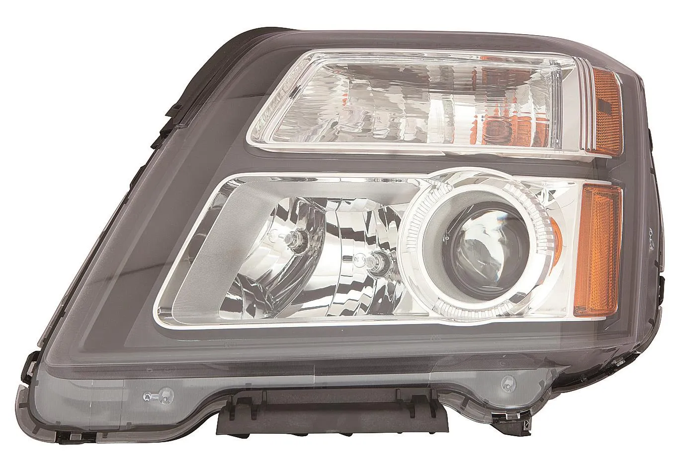 GMC Terrain Head Lamp Passenger Side Halogen Denali Model Black Bezel High Quality 2016-2017