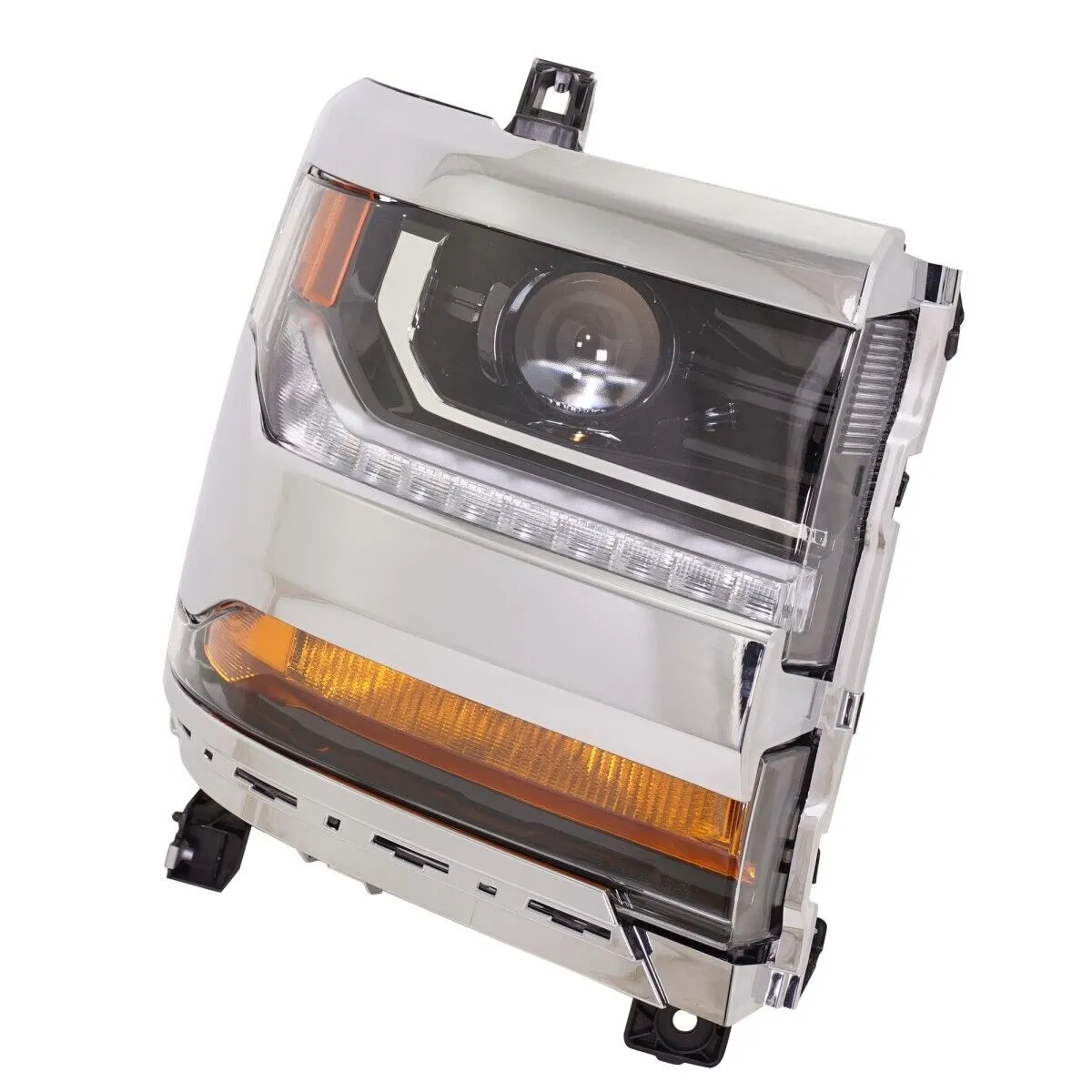 Chevy Silverado Pickup 1500 LD Head Lamp Passenger Side Hid With chrome Bezel 2019