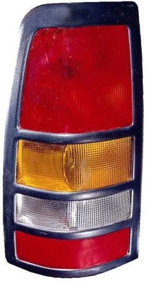 Chevrolet/GMC Pickup Chevy Silverado/Pickup Sierra Tail Lamp Driver Side 3500 Black Bezel High Quality 2001-2003