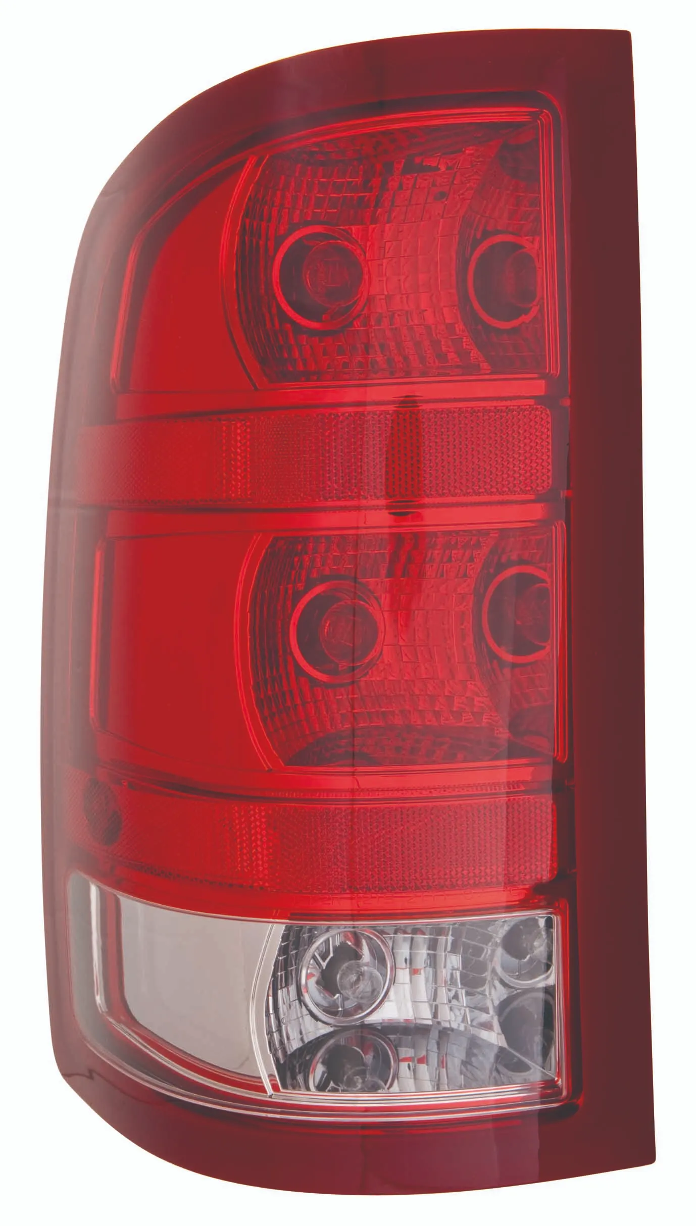 GMC Sierra Pickup Hybrid Tail Lamp Driver Side 2ND Design Without Dark Red Trim With small Back-up Bulb Excludes Base/dually Model High Quality 2010-2013