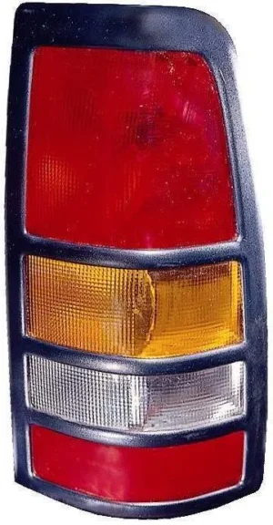 Chevrolet/GMC Pickup Chevy Silverado/Pickup Sierra Tail Lamp Passenger Side 3500 Black Bezel High Quality 2001-2003