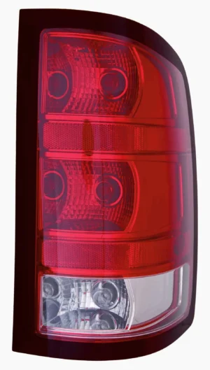 GMC Sierra Pickup Hybrid Tail Lamp Passenger Side 1500 Series Base Model With DARK Trim/large Bulb 2009-2013