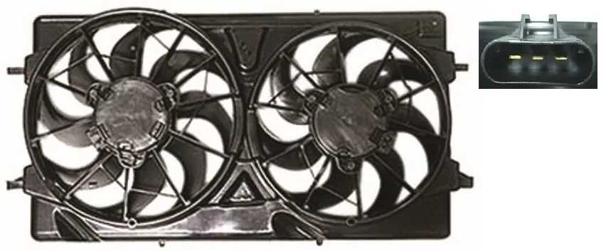 Chevrolet Cobalt 2005-2010/Saturn ION Coupe 2004-2007 Cooling Fan Assembly 2.0L