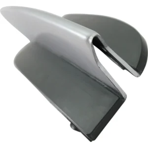 Honda Civic Coupe Fog Lamp Cover Front Passenger Side Matte-black Partial Ptd-silver 2009-2011