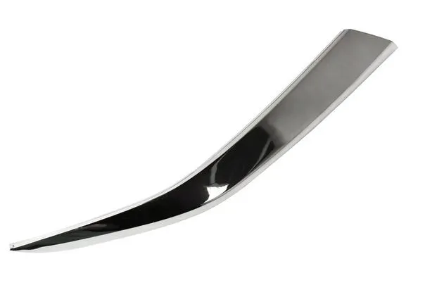 Hyundai Santa FE Bumper Molding Front Passenger Side Smoked Chrome Finish(extension To Molding Above Grille) 2019-2020