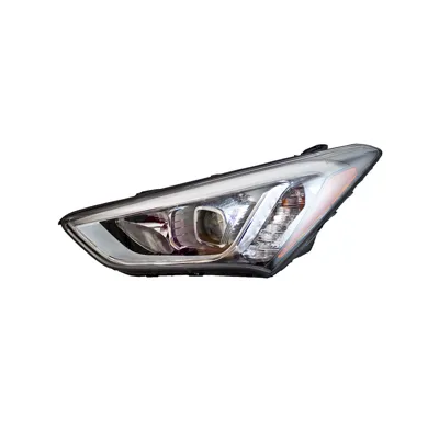 Hyundai Santa FE Sport Head Lamp Driver Side Hid Sports Black Bezel CAPA Certified 2013-2016