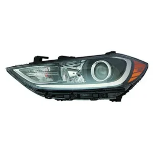 Hyundai Elantra Sedan Head Lamp Driver Side Halogen Redigned Check Details For Use With LED Bumper Mounted Drl High Quality 2017-2018