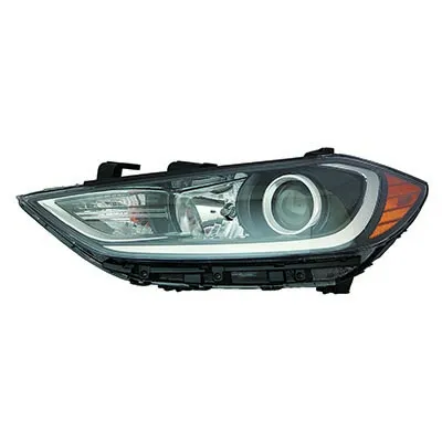 Hyundai Elantra Sedan Head Lamp Driver Side Halogen Redigned Check Details For Use With LED Bumper Mounted Drl High Quality 2017-2018