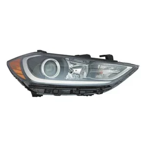 Hyundai Elantra Sedan Head Lamp Passenger Side Halogen For Use Without LED Bumper Mounted Drl Redigned Check Details 2017-2018