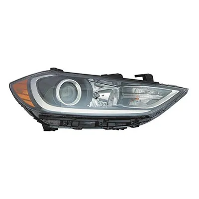 Hyundai Elantra Sedan Head Lamp Passenger Side Halogen For Use Without LED Bumper Mounted Drl Redigned Check Details 2017-2018