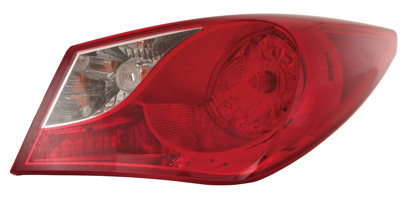 Hyundai Sonata Tail Lamp Passenger Side Without LED Excludes Hybrid High Quality 2011-2014