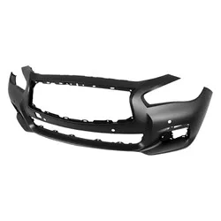 Infiniti Q50 Sedan Bumper Front Primed With Sensor Without Sport 2014-2017