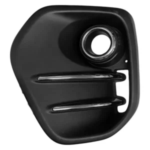 Kia Sportage Fog Lamp Bezel Front Driver Side Ptd Black With chrome Molding Without LED Fogs FWD 2017-2019