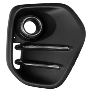 Kia Sportage Fog Lamp Bezel Front Passenger Side Ptd Black With chrome Molding Without LED Fogs FWD 2017-2019
