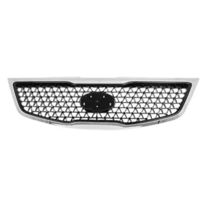Kia Sportage Grille With chrome Molding 2.4L Painted Black 2014-2016