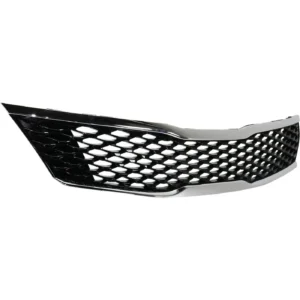 Kia Optima Grille Glossy Black Mesh With upper/lower Chrome Molding Without Adaptive Cruise 2016-2018