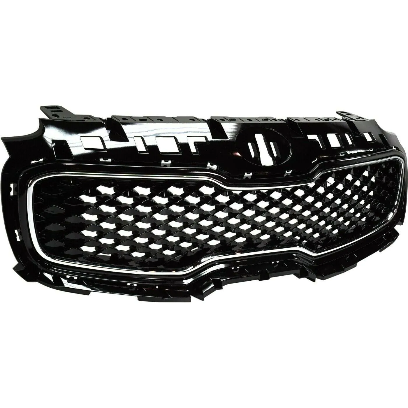 Kia Sportage Grille Glossy Black With chrome Frame Without Pre-collision 2017-2019