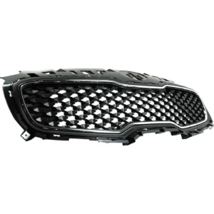 Kia Sportage Grille Matte Black Center With chrome Frame 2017-2019