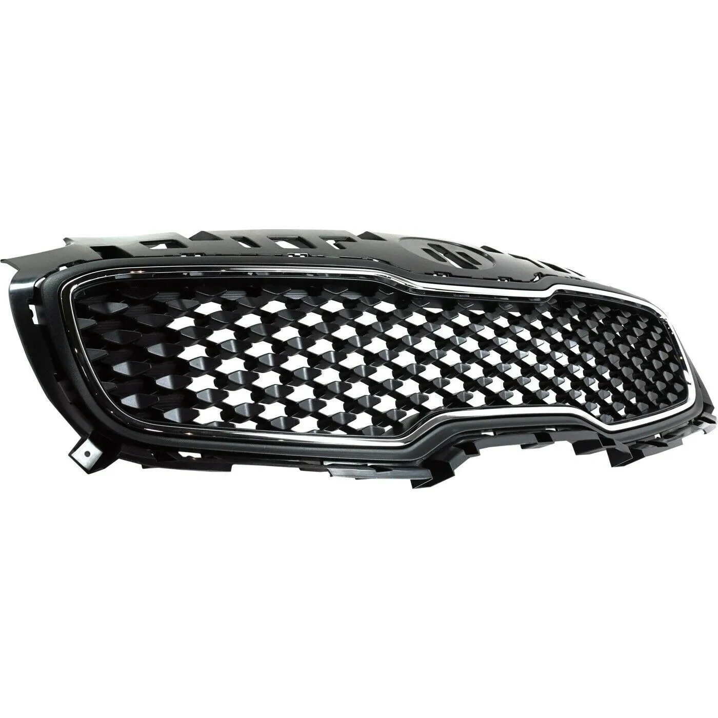 Kia Sportage Grille Matte Black Center With chrome Frame 2017-2019