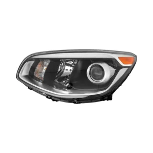 Kia Soul Head Lamp Driver Side Halogen Projector TYPE With LED Accent Without Leveling High Quality 2017-2019