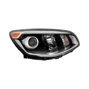 Kia Soul Head Lamp Passenger Side Halogen Projector TYPE With LED Accent Without Leveling High Quality 2017-2019