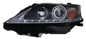 Lexus RX350 2013-2015/RX450H 2015 Head Lamp Passenger Side Halogen Can Built Black Trim CAPA Certified