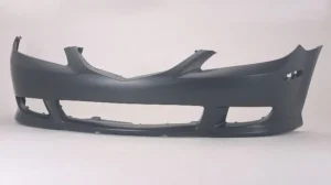 Mazda 6 Bumper Front Primed Sport Model With spoiler Hole 2003-2005