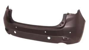 Mazda 3 Bumper Rear Primed With textured Lower Hatchback CAPA Certified 2014-2016