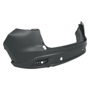 Mazda CX9 Bumper Rear Primed Upper With textured Lower With Sensor Without Molding Hole 2016-2023