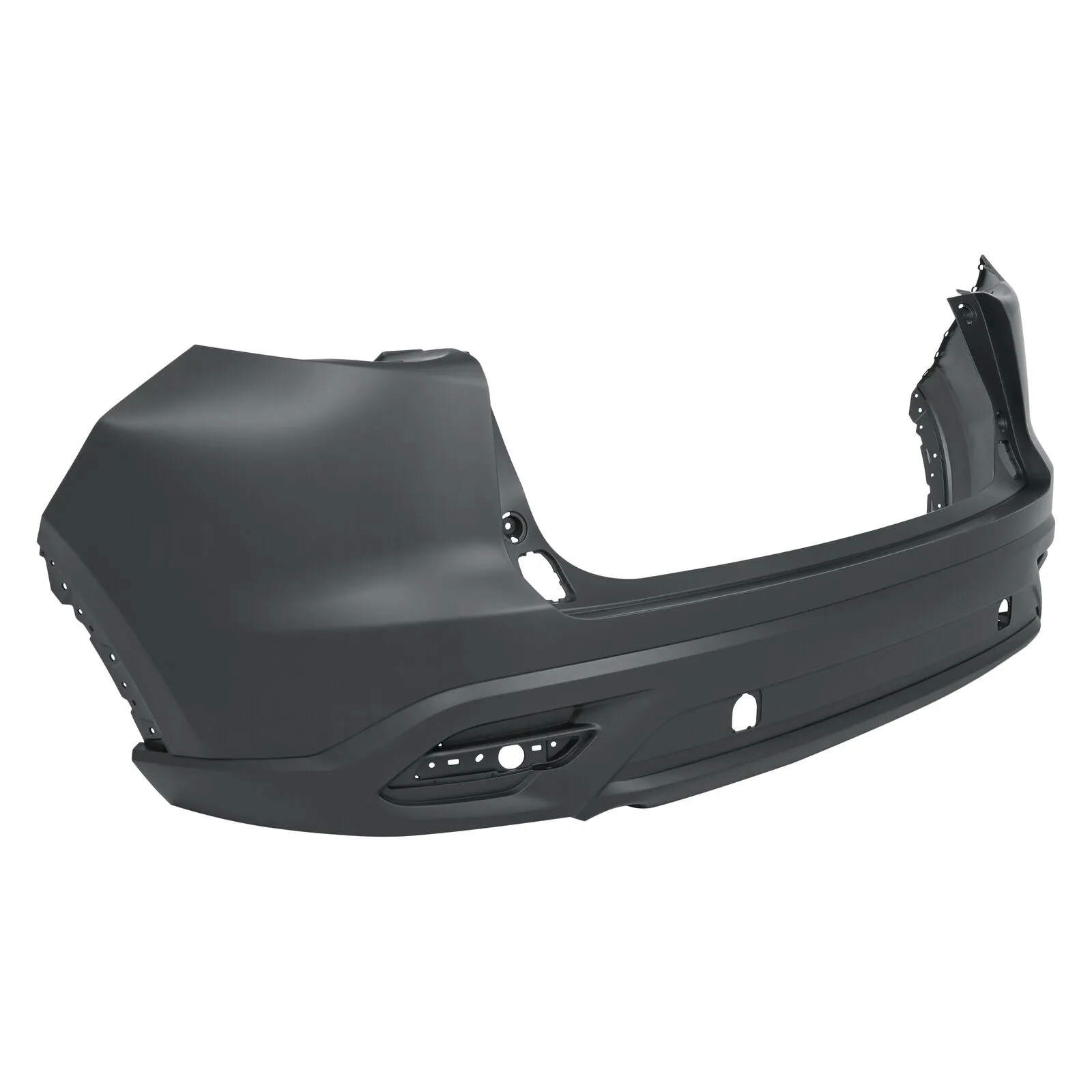 Mazda CX9 Bumper Rear Primed Upper With textured Lower With Sensor Without Molding Hole 2016-2023