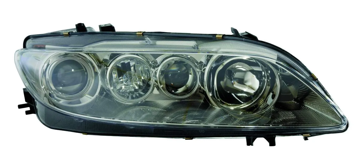 Mazda 6 Head Lamp Passenger Side With FOG Lamp Std Halogen High Quality 2003-2005